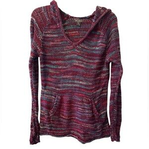 Eddie Bauer Westbridge multicolored hooded sweater size M